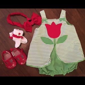 Sweet Gymboree Romper and Accessories